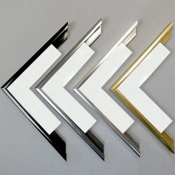 Aluminum frames in 4 colors.